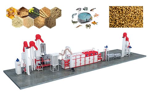 fish feed processing line